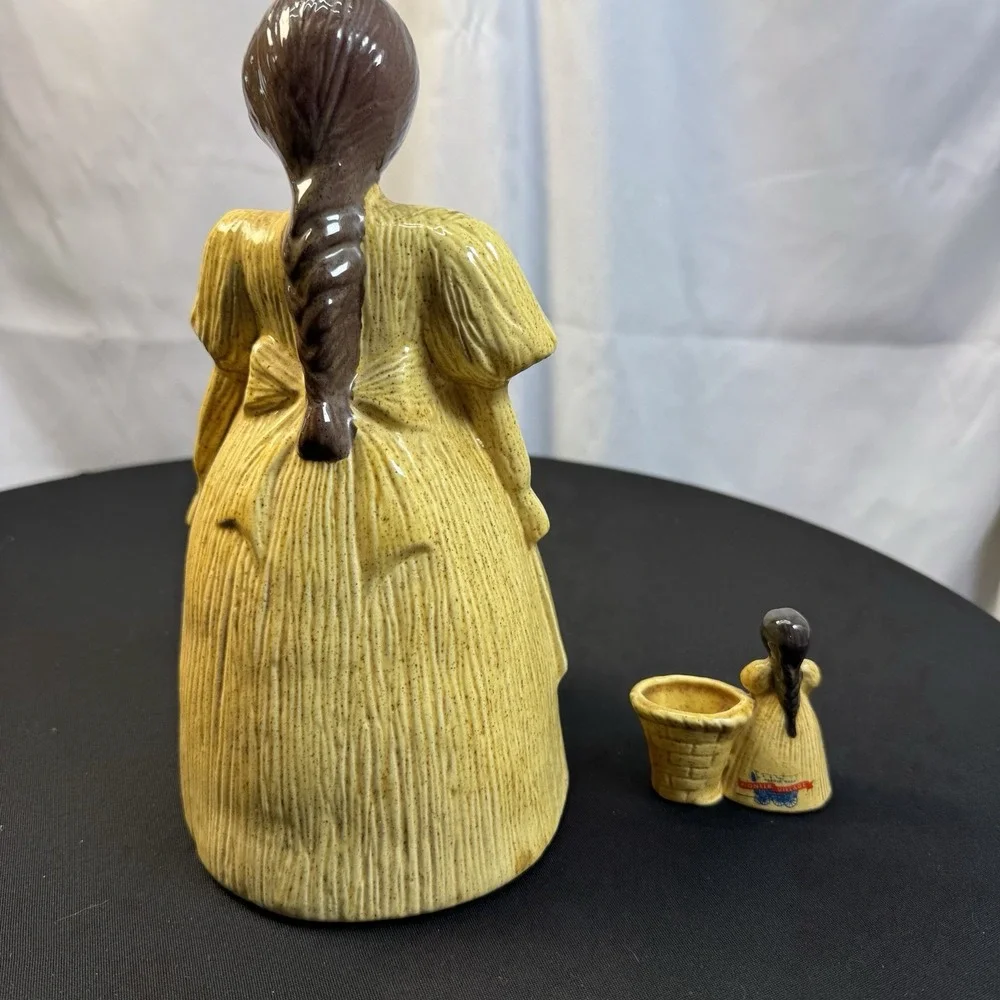 Vtg 1970'S Ceramic Corn Husk Doll Figurine 10
